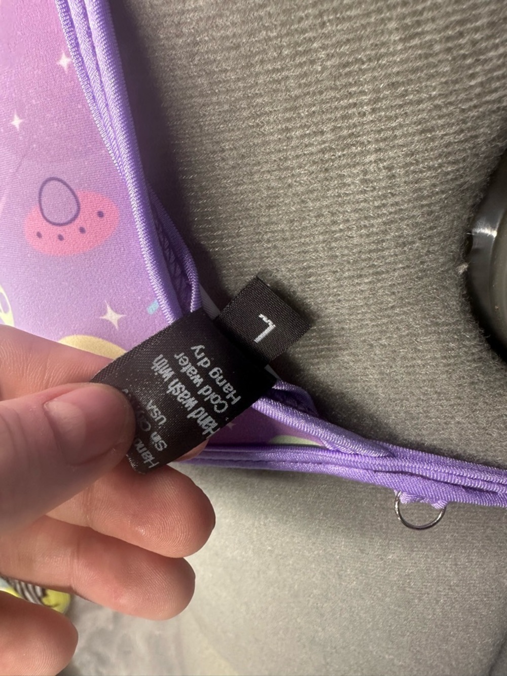 Purple Alien Print Crop Halter Top - Picture 4 of 4